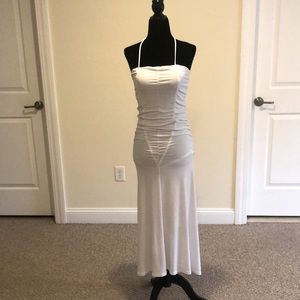MODA International high low dress in white. Size 4